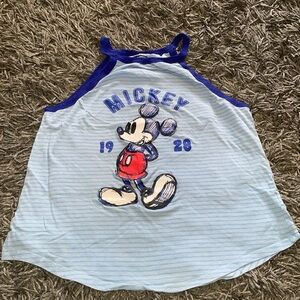 Disney Mickey Mouse blue striped tank top size large